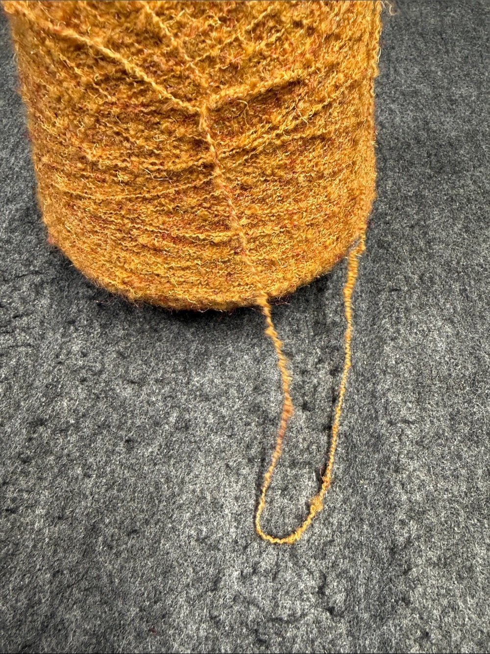 Italian Mohair Yarn Cone in Mustard Yellow - Craft & Knit Supply - Picture 7 of 10